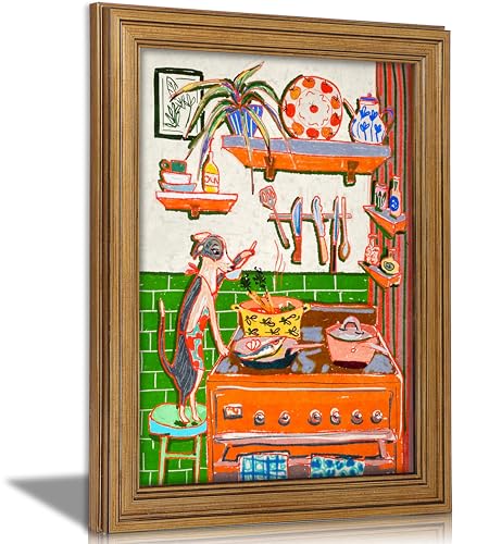 Funny Dog Chef Kitchen Art
