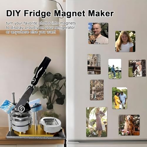DIY-Kühlschrankmagnet-Bastelset mit abgerundeten Kanten, Erstellen Sie individuelle Magnete für Kühlschränke und jede Eisenoberfläche