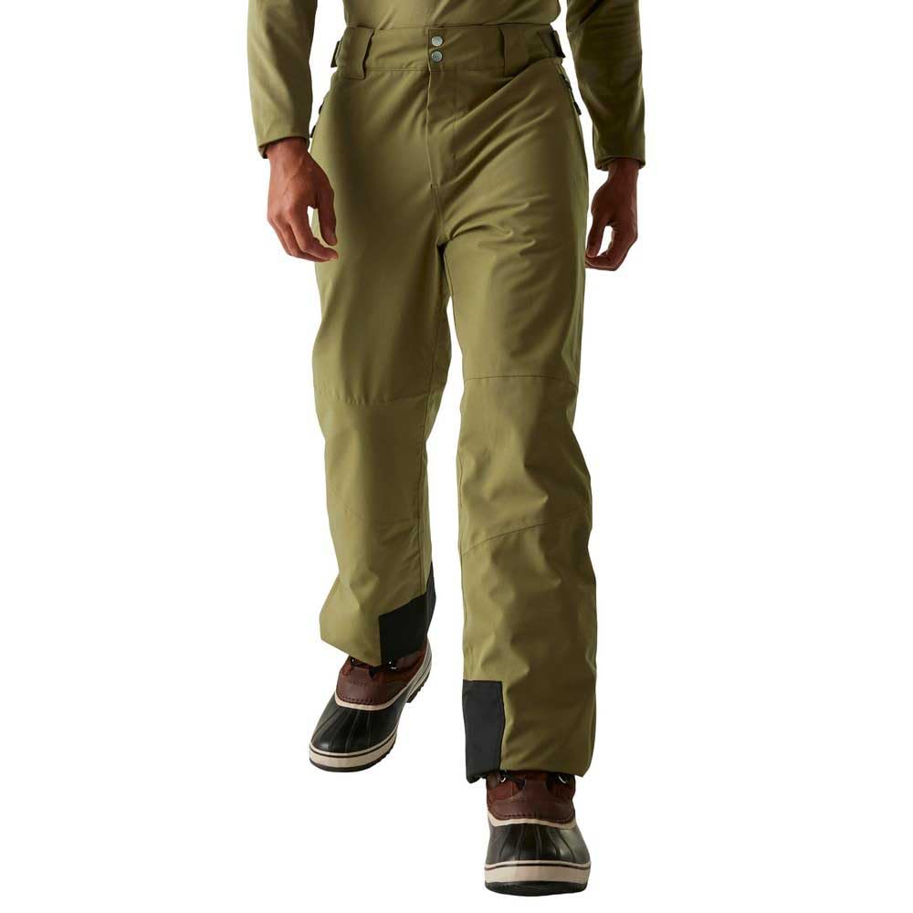 Dare2b Men's Green Achieve Ii Ski Pants Regular Martini Olive