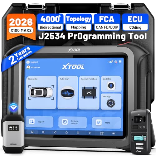 XTOOL X100 MAX2 Professional Scan Tool, J2534...