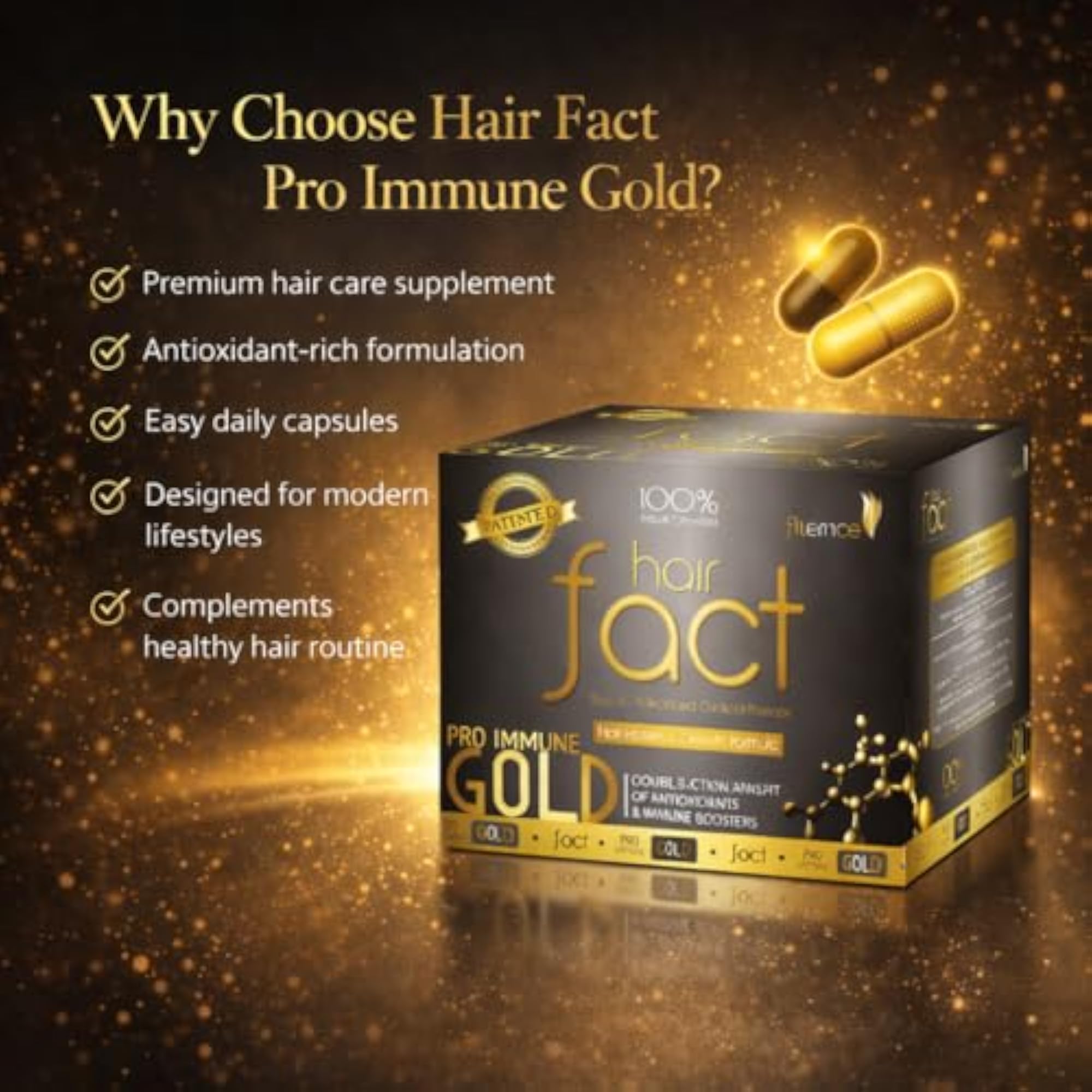 Hair Fact Pro Immune Gold Advanced Therapy Kit