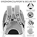 PETSWEET Cat Backpack Carrier, Back Expandable Pet Backpack with Bubble Window, Airline Approved Pet Travel Bag for Small/Medium Cats & Puppies, Hiking, Camping, Outdoor Use (Grey)