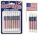 Oasis Supply, All American Bundle - 8-Pack Patriotic Birthday Candles, 6 USA! Food Flag Picks, & 4oz Red, White, & Blue Sprinkles