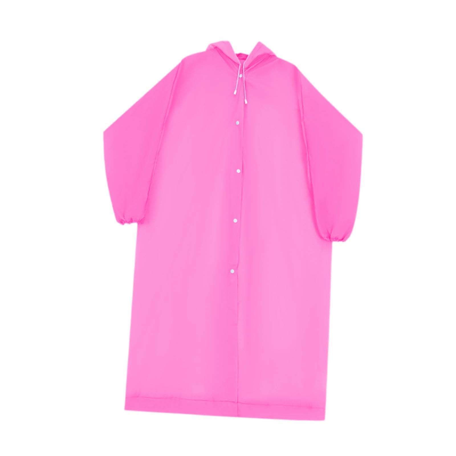 bnf Portable Raincoat Reusable Waterproof Rain Jacket for Outdoor Travel Camping Pink | Clothing Shoes & Accessories | Womens Clothing | Coats & Jackets-picture-12