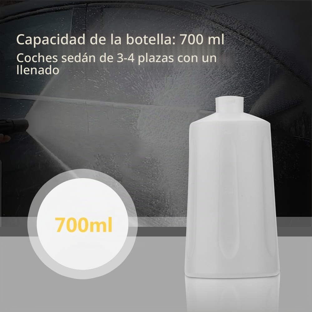 700ml Lanza De Espuma De Nieve Para Karcher K2 K3 K4 K5 K6 K7 Lavadora A Presión, Cañón De Espuma Dispensador con Boquilla Ajustable, Bueno para Limpiar el Coche
