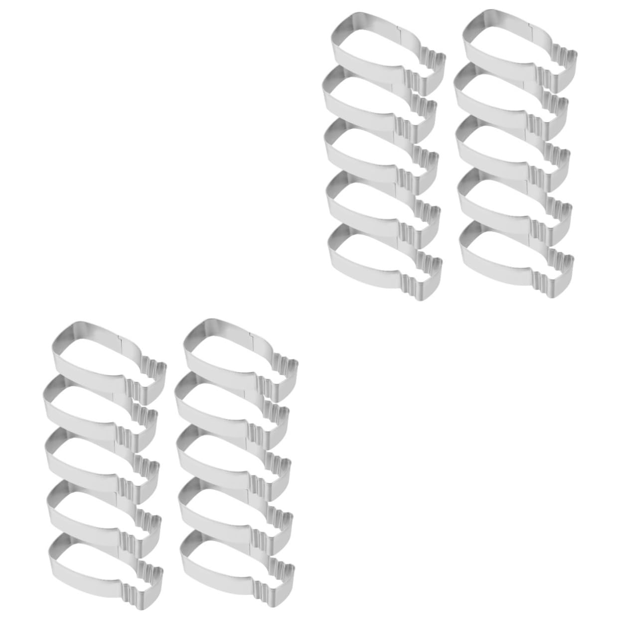 Ciieeo 20piezas Moldes De Galletas Inoxidable Forma De Botella De Leche Utensilios De Repostería Prácticos Para Hornear Galletas