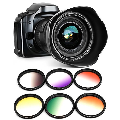 XCSOURCE Kit de Conjunto de Filtros 58mm de Color para Canon EOS 60D 600D 650D 550D 500D LF140