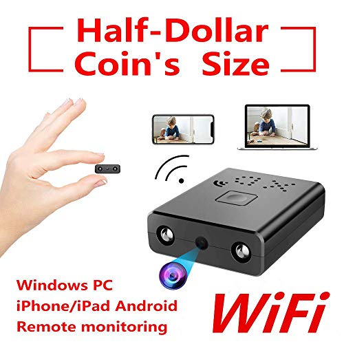 ZTour Smallest WiFi Spy Hidden Cameras,Mini Indoor HD Wireless Camcorder IP P2P Covert Nanny Home Car Security Surveillance System Video Recorder with Motion Detection,Night Vision for iOS/Android, PC