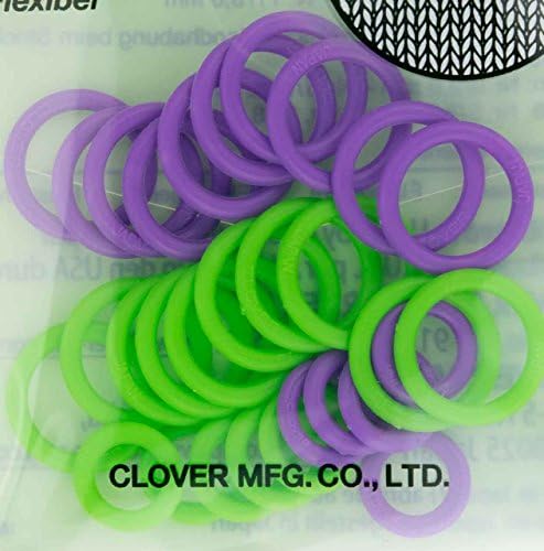 clover Soft Stitch Ring Markers, Other, Multicoloured, 2.4 x 8.52 x 14.62 cm