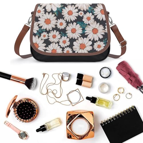 Sac fleur de marguerite l'accessoire en cuir poétique