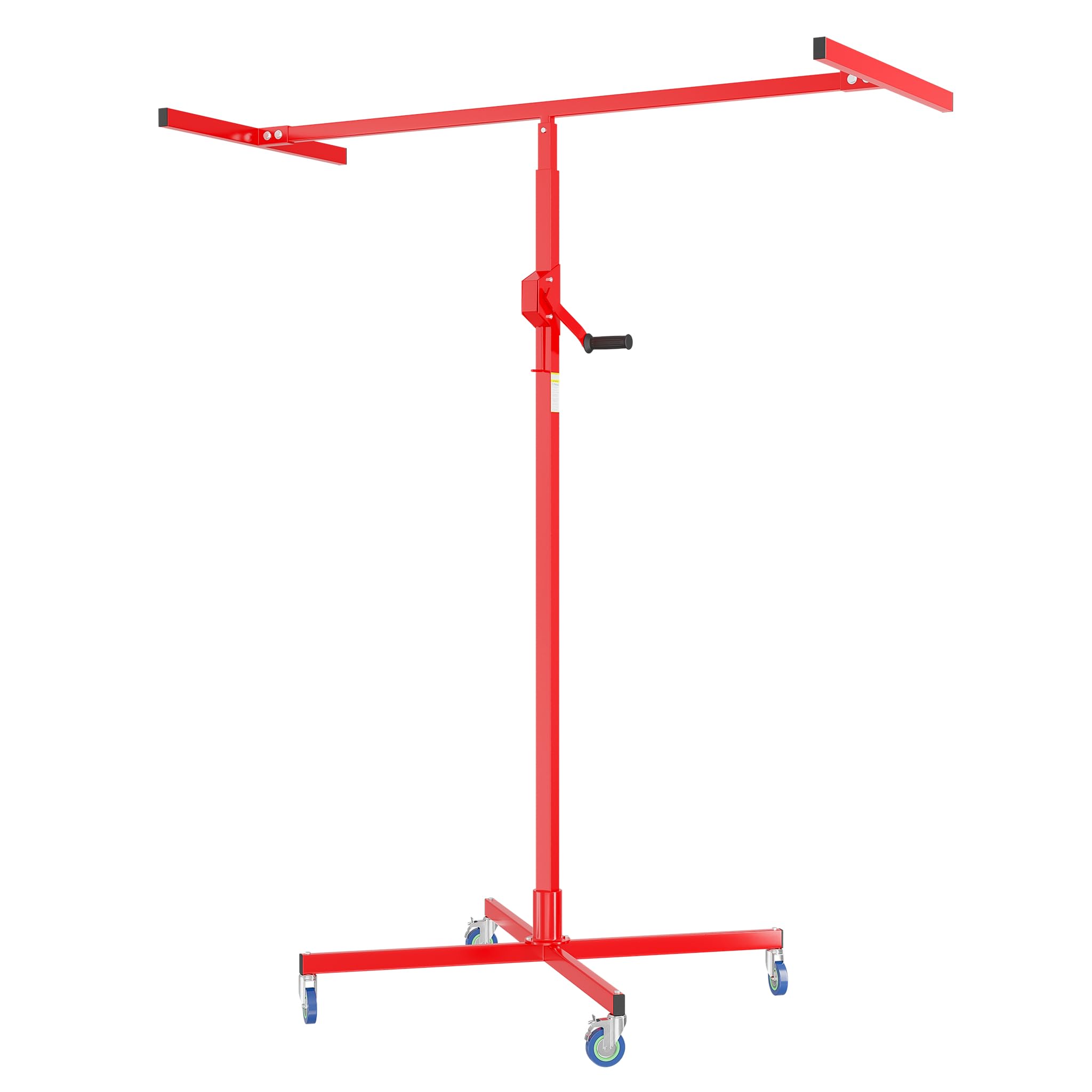 Wiltec Alzalastre per cartongesso fino a max. 50 kg, altezza 190-330 cm, ausilio di montaggio per cartongesso, sollevatore per pannelli con 4 ruote, freni di stazionamento