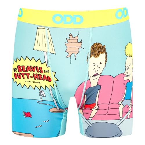 Odd Sox, Beavis and Butthead Men's Boxer Brief Underwear, Fun Prints