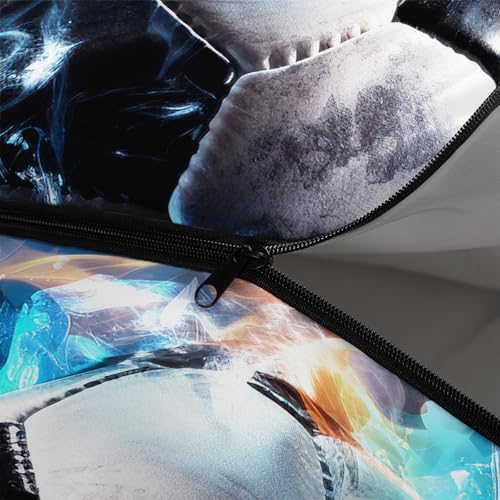 Bolsa de Dormir para Niños UEVBF con diseño temático playa, azul, impermeable y compacta para camping y senderismo miniatura 6