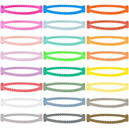 24Pack Silicone Cross Bracelet, Jesus Bracelet, Religious Rubber Bracelets, Christian Catholic Valentine Gifts, Rubber Cross Bracelet for Women/Men