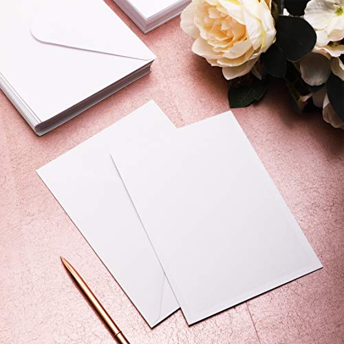 Blank Border Invitation Cards with Envelopes (5 x 7 in, 100 Pack)