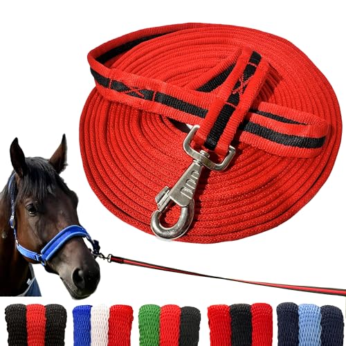 perixir Lunge Line for Horse Premium Equine Lunge Line with Swivel Bolt Snap for Accurate Equestrian Training Competition and Daily Use 26 ft (8 Meters)
