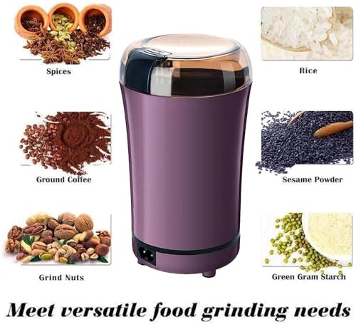 Image of Coffee Grinder Multi-Functional Electric Stainless Steel Multifunction Smash Machine Household Cereals Grain Portable Coffee Bean Seasonings Spices Mill Powder Grinder Machine for Home Office