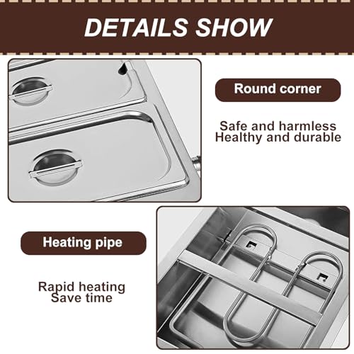 Máquina para derretir chocolate con dos tanques y control digital miniatura 6