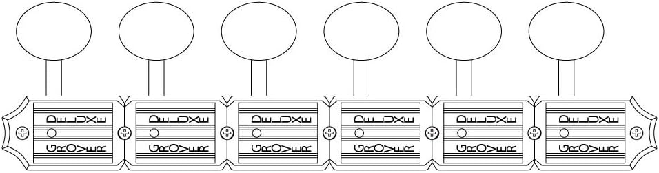 Grover 133N6 Deluxe 6 in Line Machine Heads, Nickel