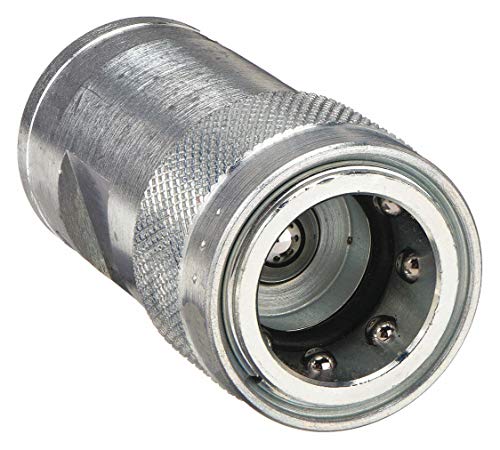 Image of Parker Hannifin 4050-5 Series 4000 Steel General Purpose Manual Sleeve Quick Coupler, Ball Valve, 1 /2 inch Body Size, 3 /4 inch-14 NPTF Port End, 2.69 inch Length