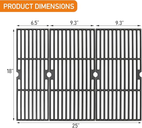 Image of Hisencn Replacement Parts for Charbroil Performance 4 Burner Grill, 463347017, 463335517, 463347418, 463342119, 463376017, 463342118, G470-5200-W1 Burner, G470-0004-W1A Heat Plates and Cooking Grates