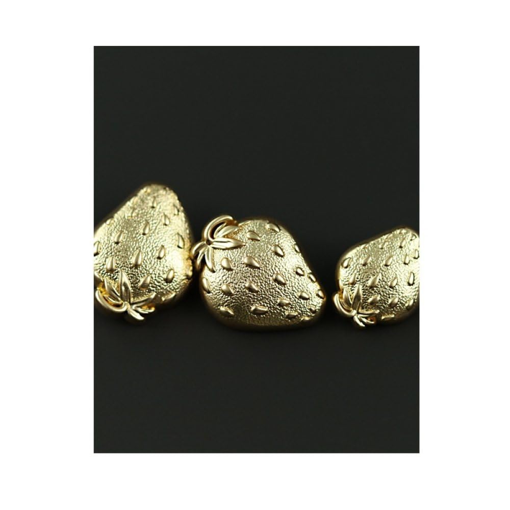 20 piezas, botón de costura con forma fresa dorada for ropa(18mm)