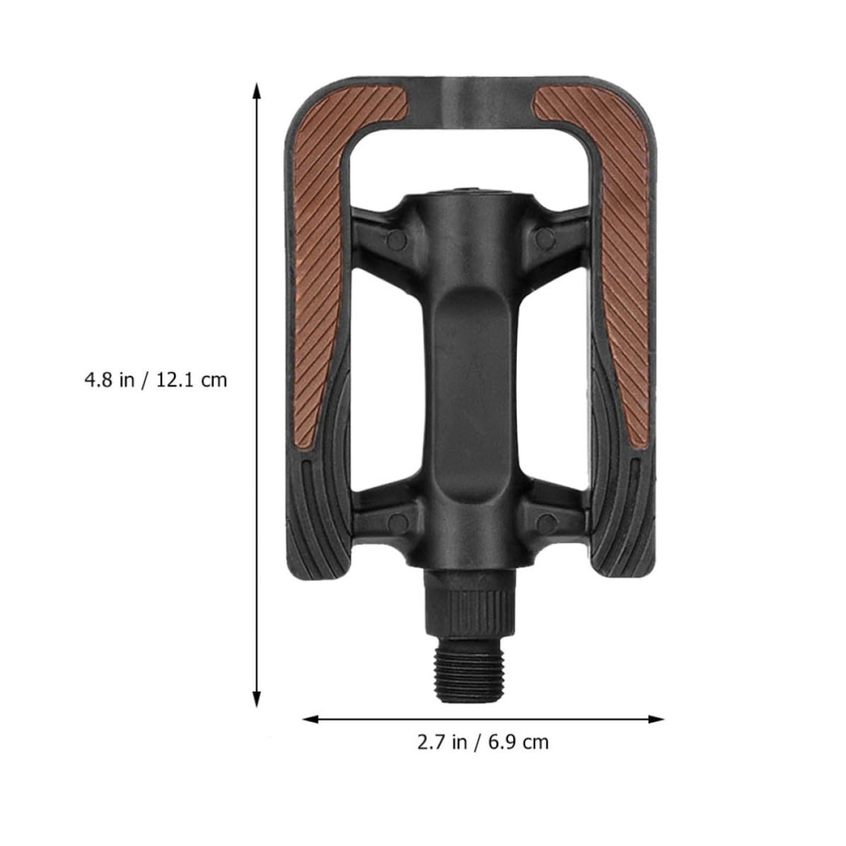 Pedali Bici Antiscivolo Doppio Grip, Cuscinetto Sigillato Nero | Coppia, Struttura in Plastica e Acciaio, Impermeabili, per Mountain Bike e Uso Quotidiano
