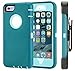 Annymall Case Compatible with iPhone 8 & iPhone 7, Heavy Duty [with Kickstand] [Built-in Screen Protector] Tough 4 in1 Rugged Shockproof Cover (Blue)
