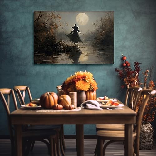 SKYSUKEY-Halloween-Decoration-Wall-Art-Witchy-Farmhouse-Prints-Witch-Wall-Art-Wicca-Rustic-Print-Home-Decor-for-Wiccan-Framed-for-Party-Decoration-12×16 SKYSUKEY Halloween Decoration Wall Art Witchy Farmhouse Prints Witch Wall Art Wicca Rustic Print Home Decor for Wiccan Framed for Party Decoration 12×16