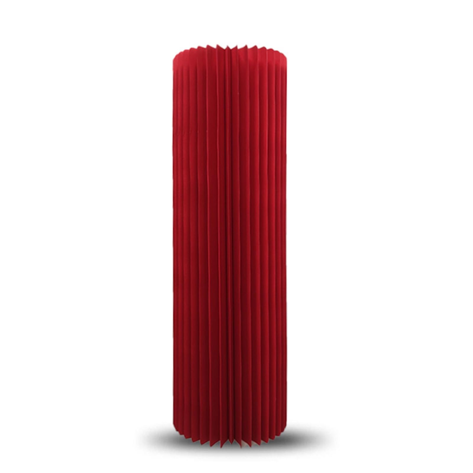 YTBHSHXZ plinth， Wedding Centerpieces Display, Cylinder Flower Stand Paper Roman Pillar(Red 11.8in,39.37in)
