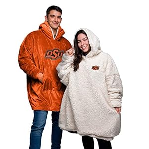 FOCO Oklahoma State Cowboys Reversible Big Logo Unisex Sherpa Hoodeez