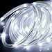 lychee Solar Rope Lights Outdoor 16.5ft 50LED Waterproof Solar Power String w/Light Outdoor Rope Lights Ideal for Home Garden Party Wedding Decoration (White)