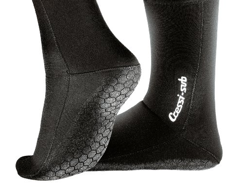 Cressi - Metallite Socks 5 mm, Color Negro, Talla EU 43-45