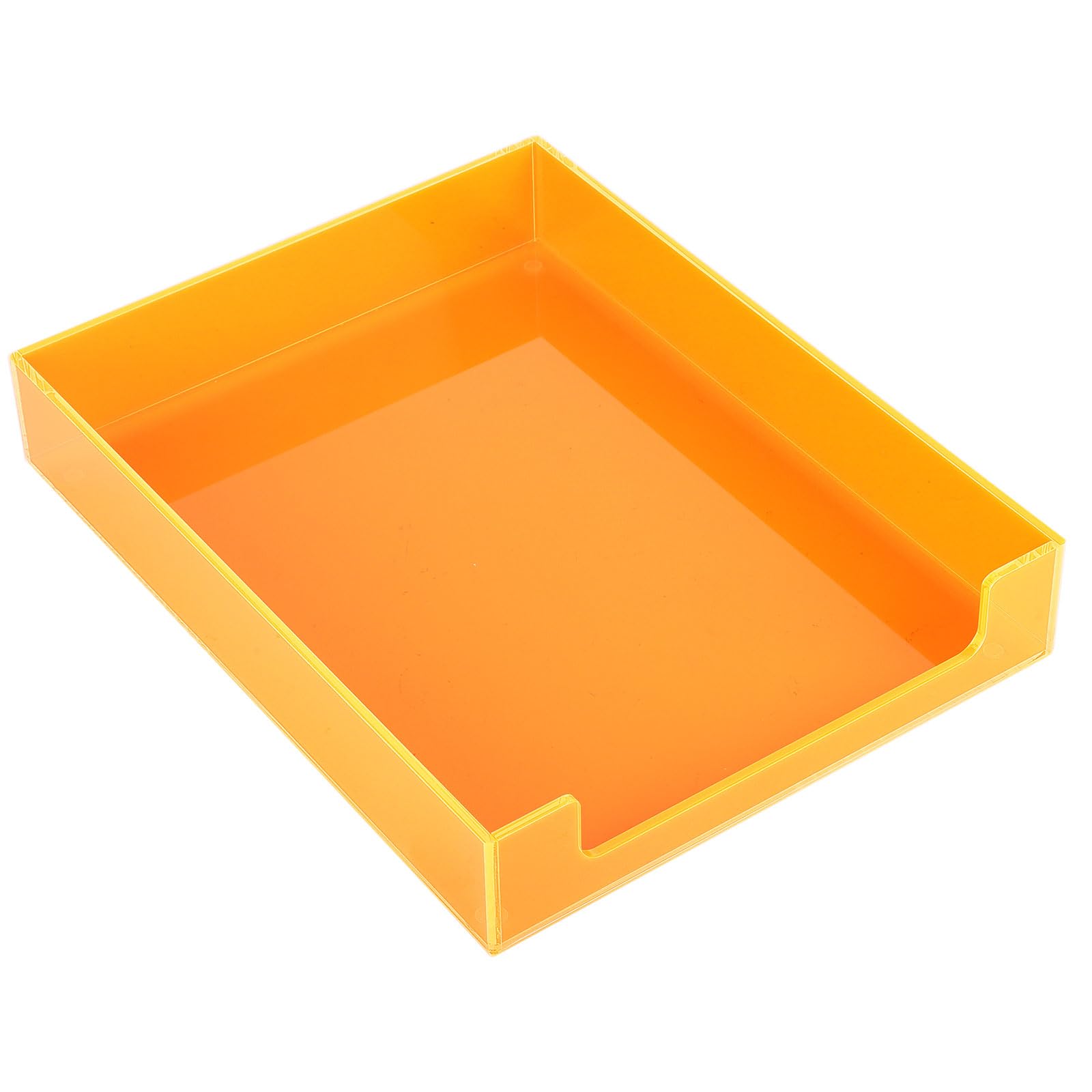 Paper Tray Acrylic File Organizer for Desk Letter Tray Desk Organizer Document Holder Sorter Storage for A4 Office Supplies Magazines, 13.8x10.6x2.4