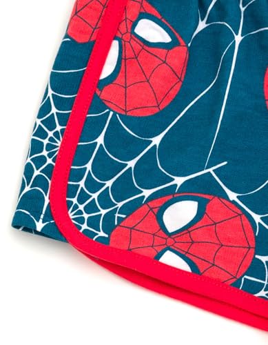Image of Marvel Spider-Man Girls Cosplay Tank Top and French Terry Dolphin Shorts Outfit Set Toddler to Big Kid Sizes (2T - 14-16)