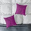 LOLA VEGAS ART Bold Zebra Print Pillow, Pink Anima... #3