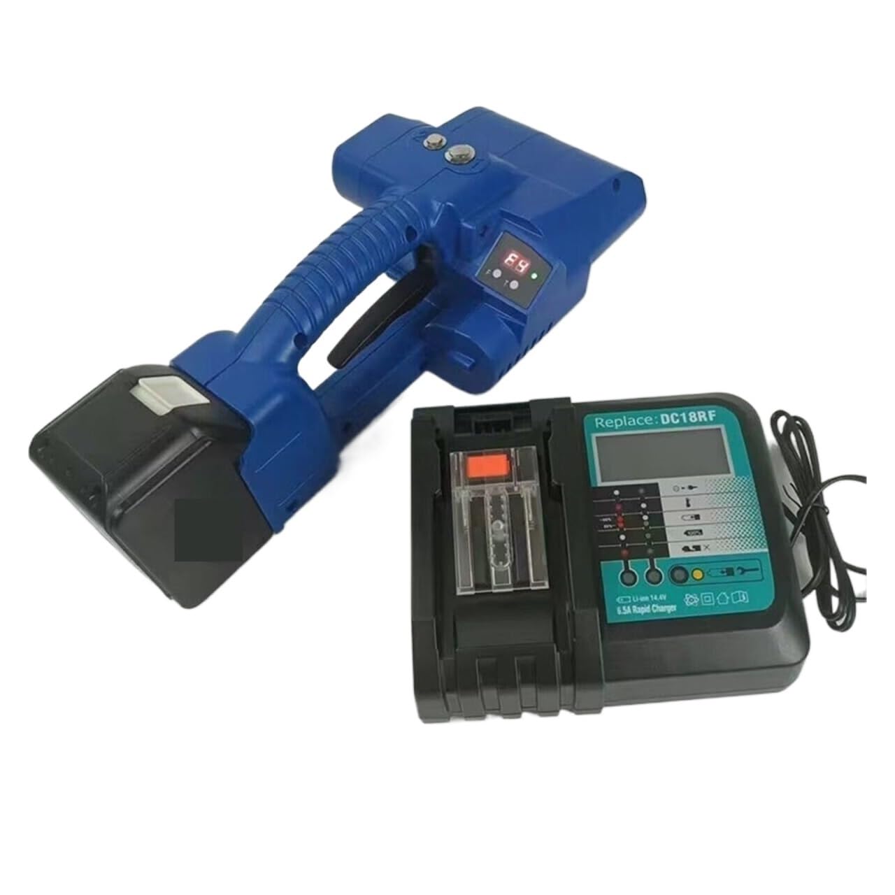 Cfwwsaq One Color Strapping Machine, Sz-16 Electric Strapping Machine Pet Portable Buckle-Free Hot-Melt Plastic Strap Strapping Machine Portable Strapping Baler