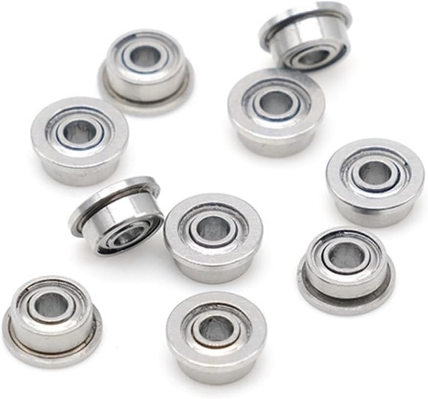MF52ZZ 2x5x2.5 mm ABEC-7 10PCS Miniature Flange Bearing Thin Wall Metal Shielded Flanged Bearings