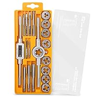 Hi-Spec 20tlg. Gewindeschneid Satz Metrisch M3-M12 mit legiertem Stahl Gewindeschneider und Handgewindebohrer Set