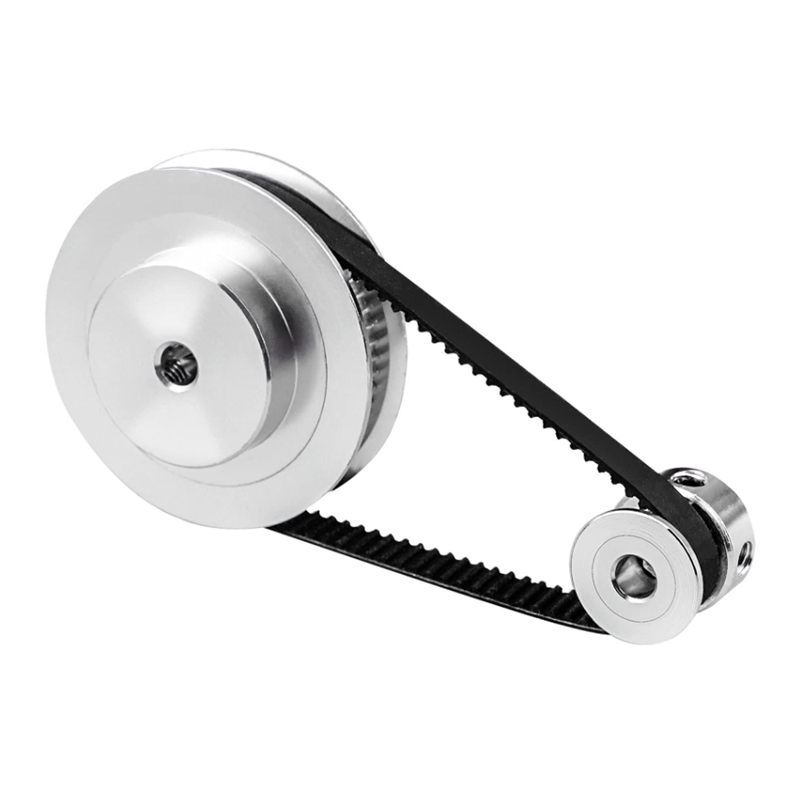 GT2 Zahnriemenscheibe, 20 Zähne, K-Typ-Bohrung, 4/5/6/6,35/8 mm, 2GT Aluminium für GT2, offener Riemen, 6/10 mm, perfekt für 10 mm Riemenbreite