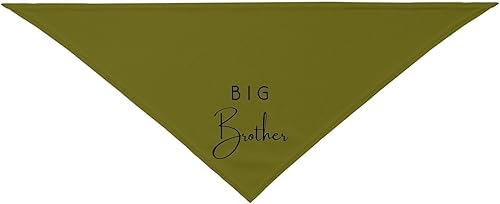 Big Brother Dog Bandana,Pregnancy Announcement,Gender Reveal Pet Scarf Accessories for Dog Lover Gifts (White)(green)
