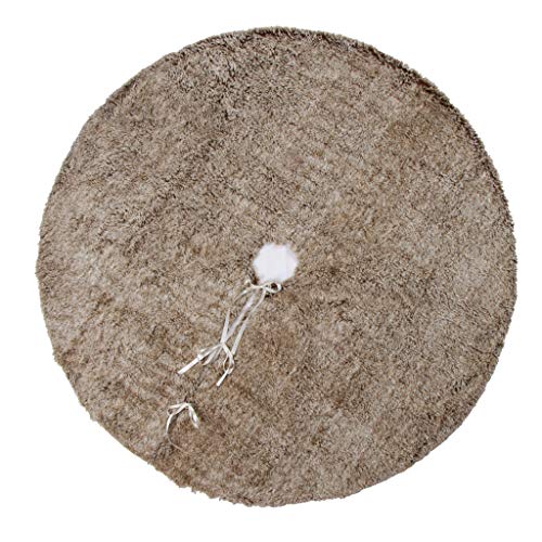 yotijar Decoração de Natal Saia de Pelúcia para árvore de Natal Decoração de Natal 120cm 75cm - 120c