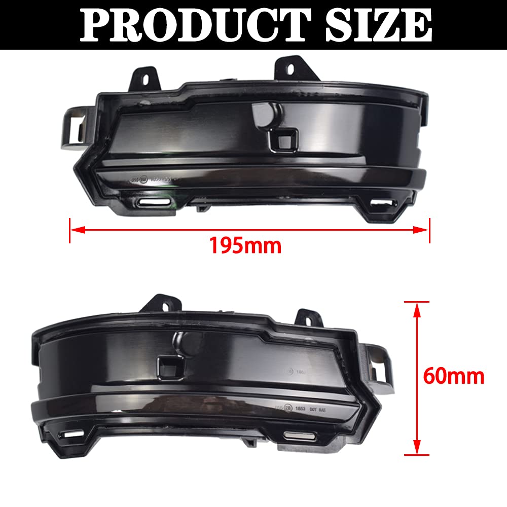 Indicatori di direzione dinamici a LED nello specchietto retrovisore per Land-Rover Discovery Sport Range Rover Evoque Velar per J-aguar F-Pace E-Pace