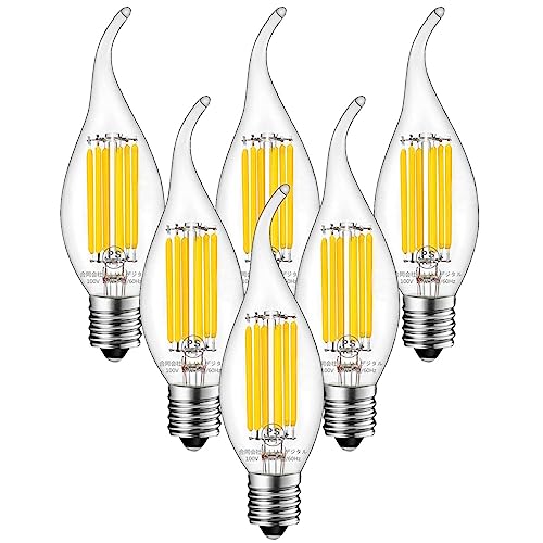 ZYYRSS VfAd E17 LEDd 60W` 6W tBgd 2700K dF 720lm Lz XC^ NA^Cv PSEF Ή 6 (E17, dF)