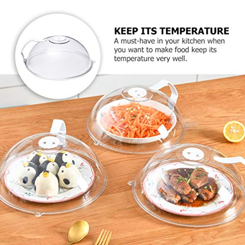 HEMOTON Fumante Cloche Capa para Placa de Microondas, Espátula de Espátula para Cozinha, Comida, À P
