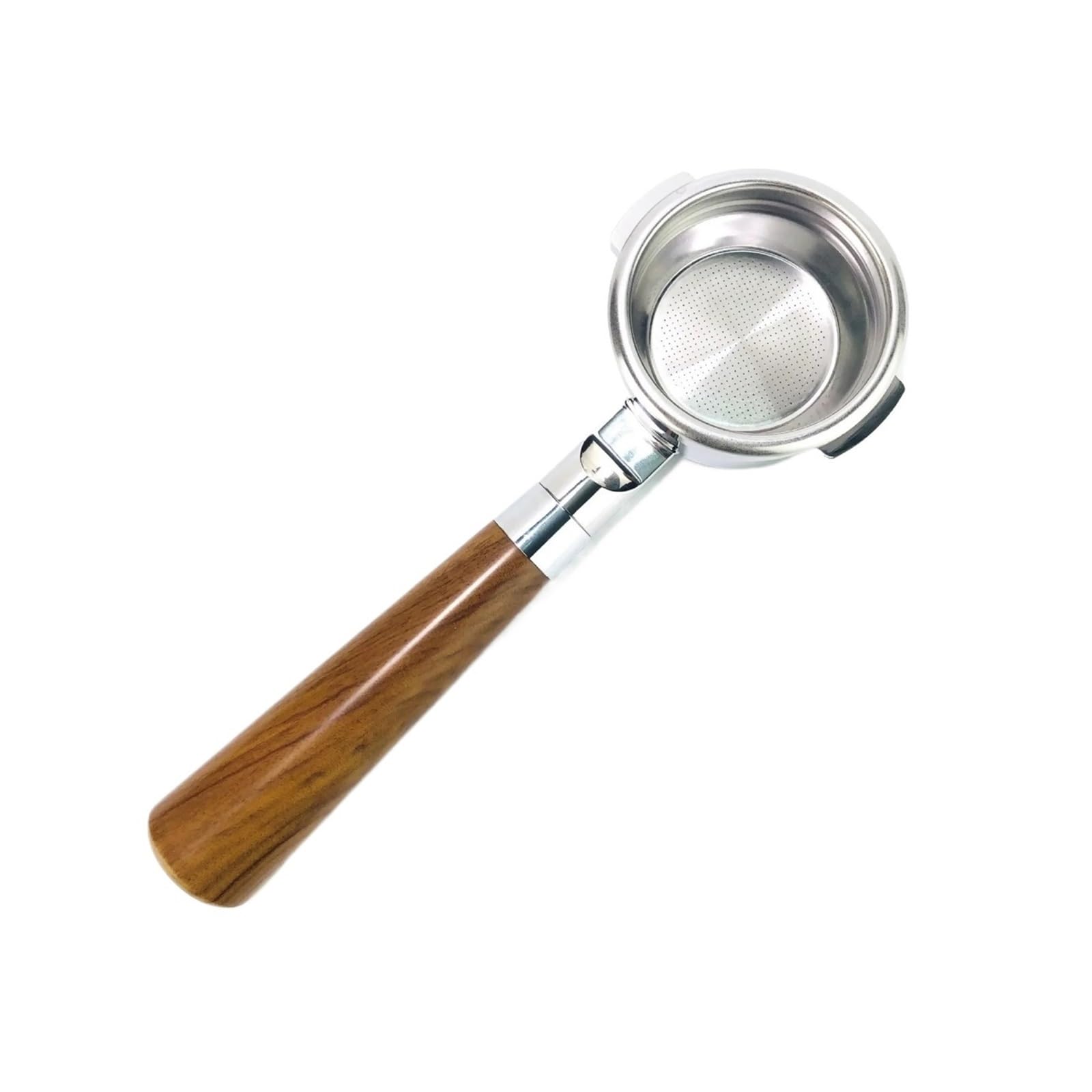 Portafiltro Sin Fondo De Acero Inoxidable De 58 Mm, Compatible Con Breville BES058NP, De Doble Caldera.(BES920 Red wood)