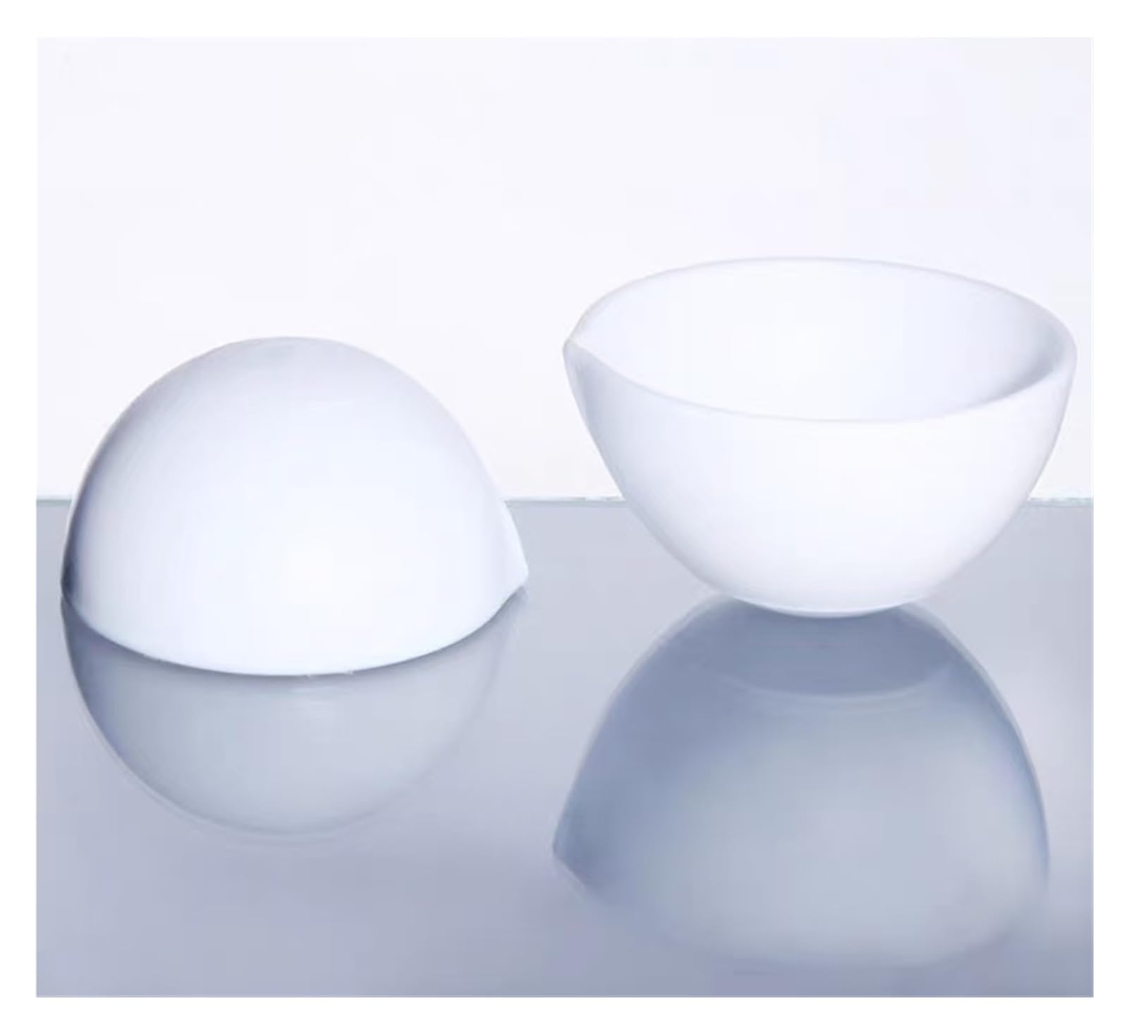 Laboratoryjny parownik PTFE okrągłe dno plastikowe naczynie do parowania Polytef 50 100 150 ml Sprzęt laboratoryjny łodzi (50 ml)