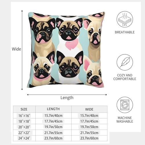 Housses de coussin carlin EdWal de qualité supérieure lot de 2 - 5