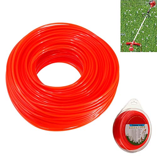 Orange 2,4 mm x 90 m Strimmer Freischneider Nylonschnur Linie Lange runde Rolle Rasentrimmer Linie