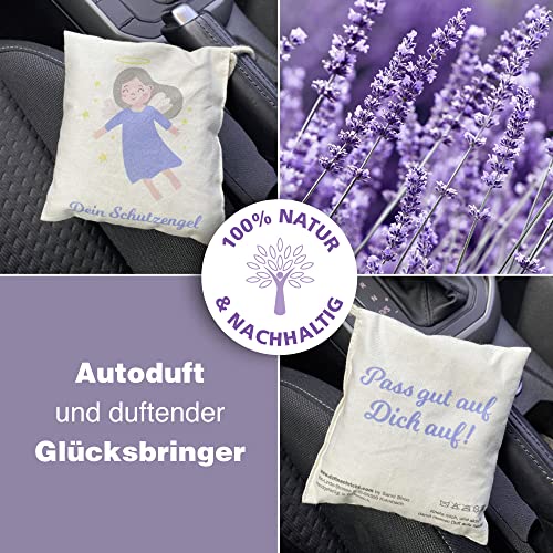 reelax.me Lavendel Kissen, Faultier Kissen mit Karte, Lavendelsäckchen, Duft-Säckchen Kleiderschrank, Schrankduft, Auto-Duft, Geschenke Entspannung, FAULTIER Geschenk Relax